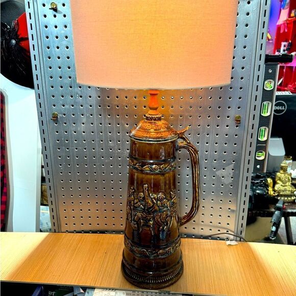 table lamp glazed tavern pub mug great condition - Picture 1 of 5